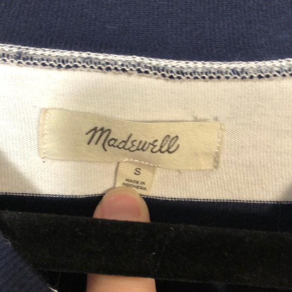 Madewell Pull-Over Striped Sweater - Picture 2 of 3